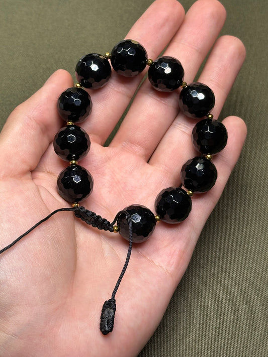 Pulsera Ajustable de Ágata 16mm