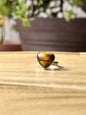 Anillo ajustable de Ojo de Tigre corazón
