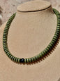 Collar Ajustable de Piedra Volcánica Verde con Turmalina | Renovación y Protección