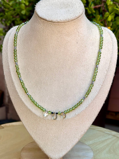 Choker de Peridoto & Citrino