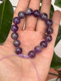 Pulsera Ajustable de Amatista Maxi 12mm