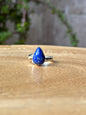 Anillo ajustable de Lapislázuli gota mini