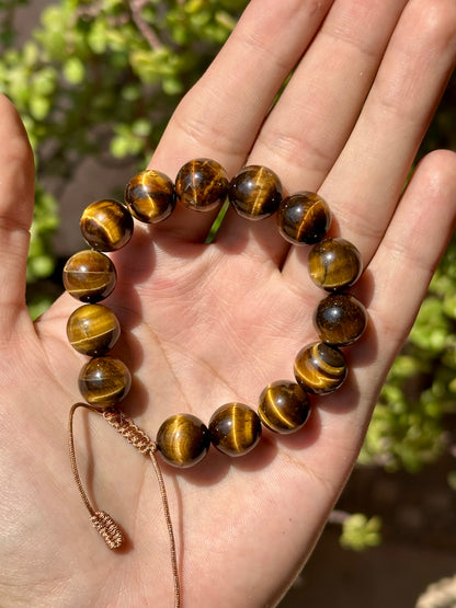 Pulsera ajustable de Ojo de Tigre