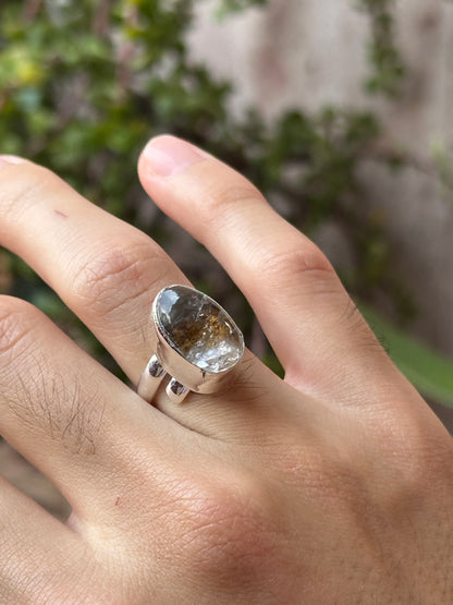 Anillo Ajustable de Cuarzo Jardín