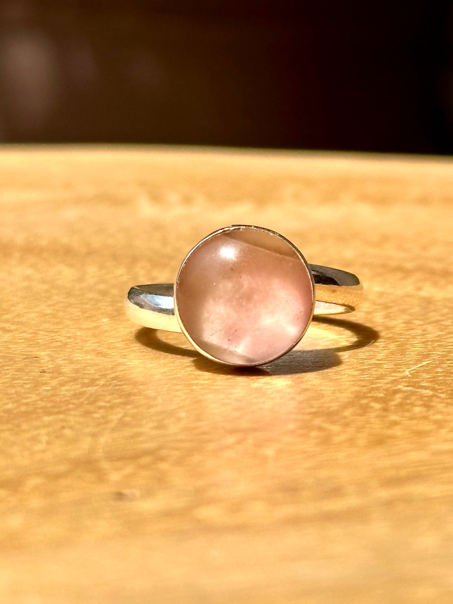 Anillo ajustable de cuarzo cherry