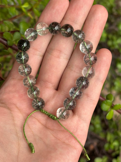 Pulsera Ajustable de Ágata Musgosa