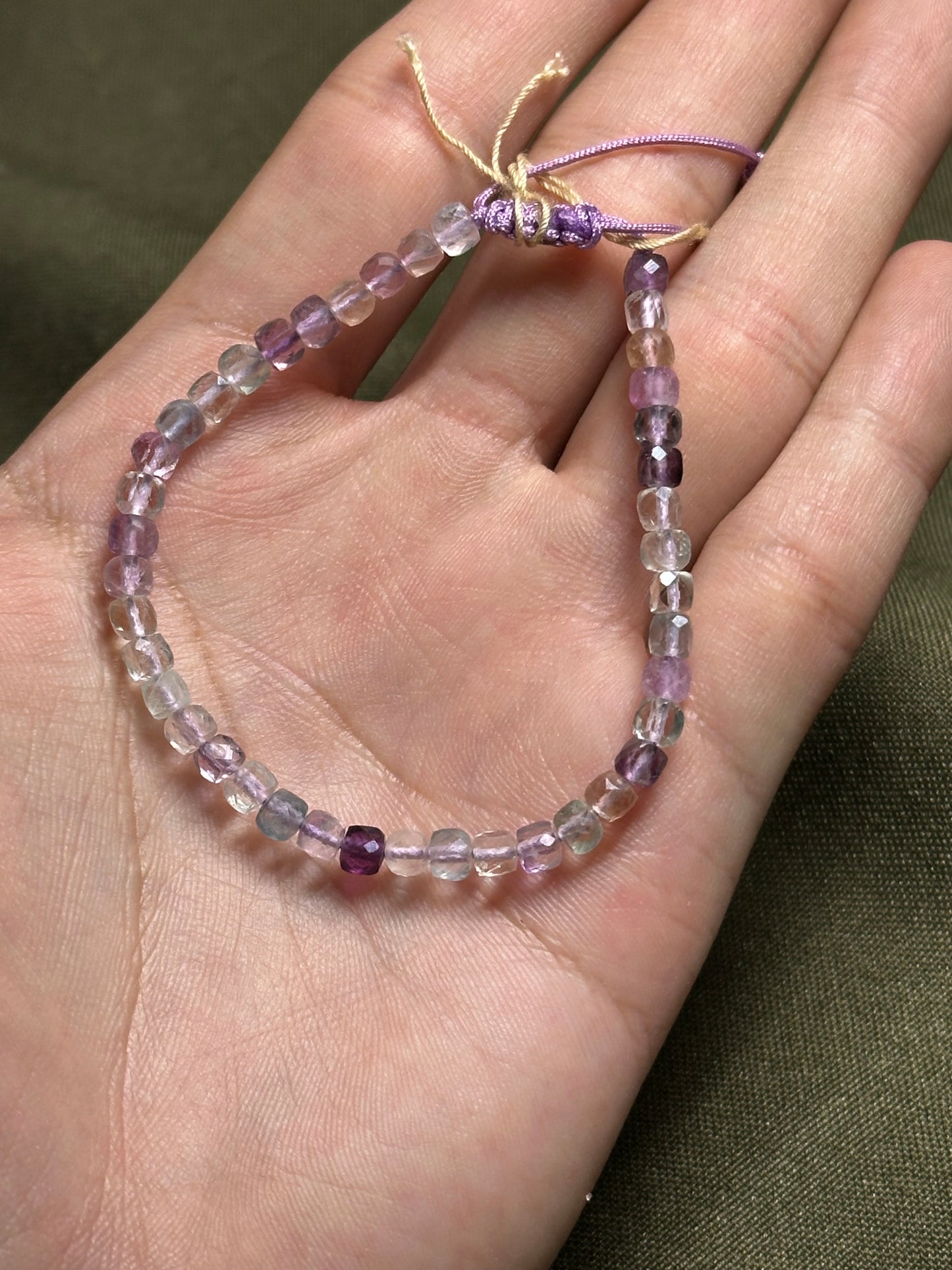 Pulsera ajustable de Fluorita