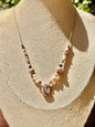 Collar de Rodonita, Hematita, Cuarzo Rosa & Jaspe Oceánico