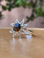 Anillo ajustable de sol de ámbar