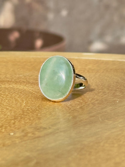 Anillo ajustable de Aventurina Verde