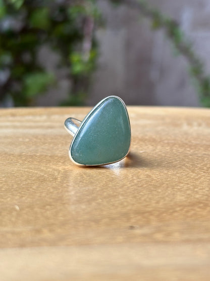 Anillo ajustable de Aventurina Verde