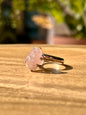 Anillo ajustable de Cuarzo rosa