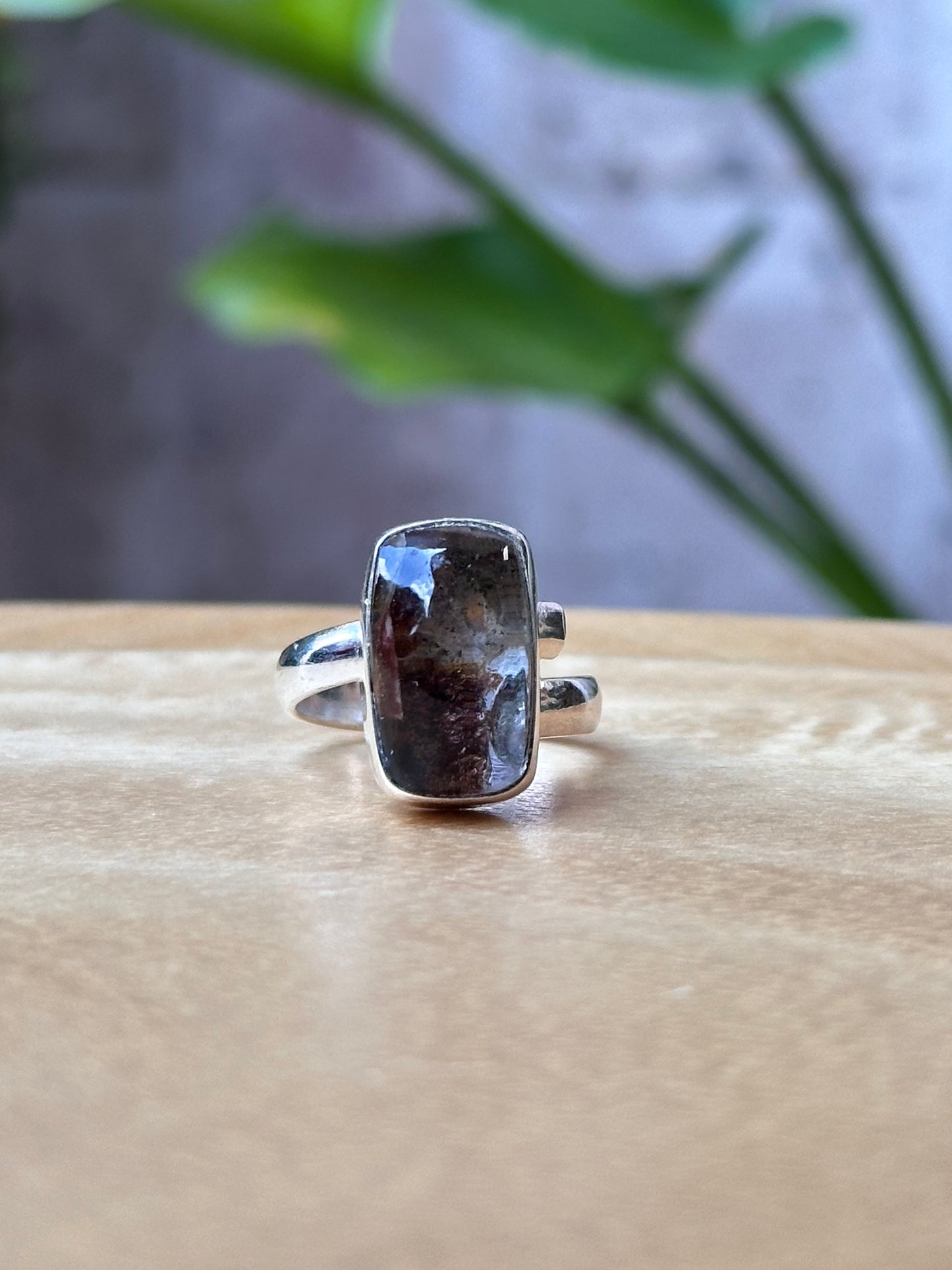 Anillo Ajustable de Cuarzo Jardín
