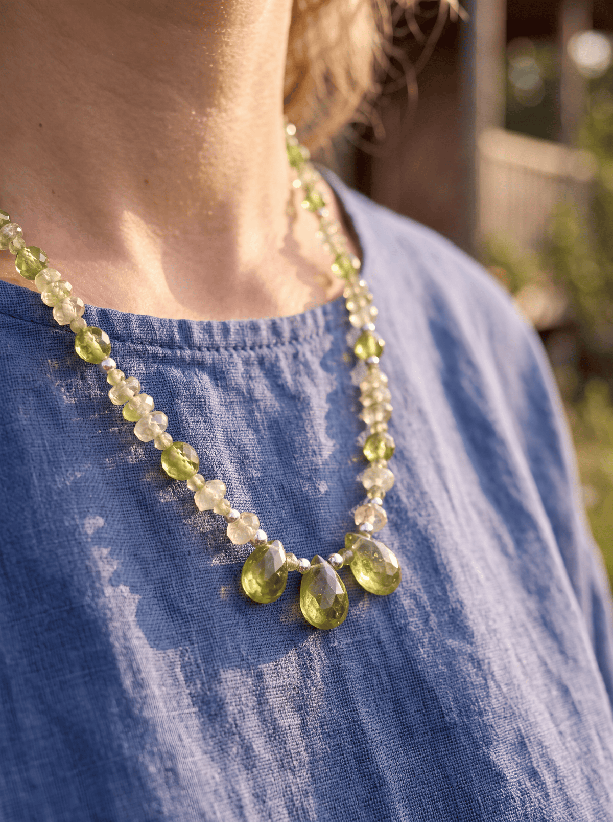 Collar · Peridoto Facetado