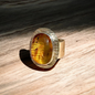 Anillo Ajustable de Ámbar - Joyería Artesanal Mexicana
