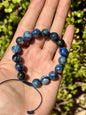 Pulsera Ajustable de Cianita Azul 12mm | Comunicación y Alineación