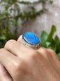 Anillo ajustable de labradorita