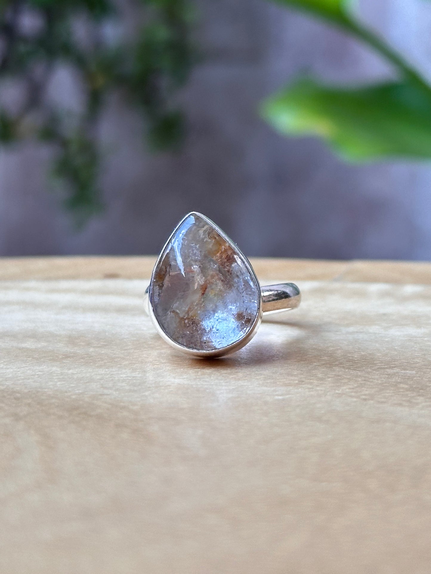 Anillo Ajustable de Cuarzo Jardín