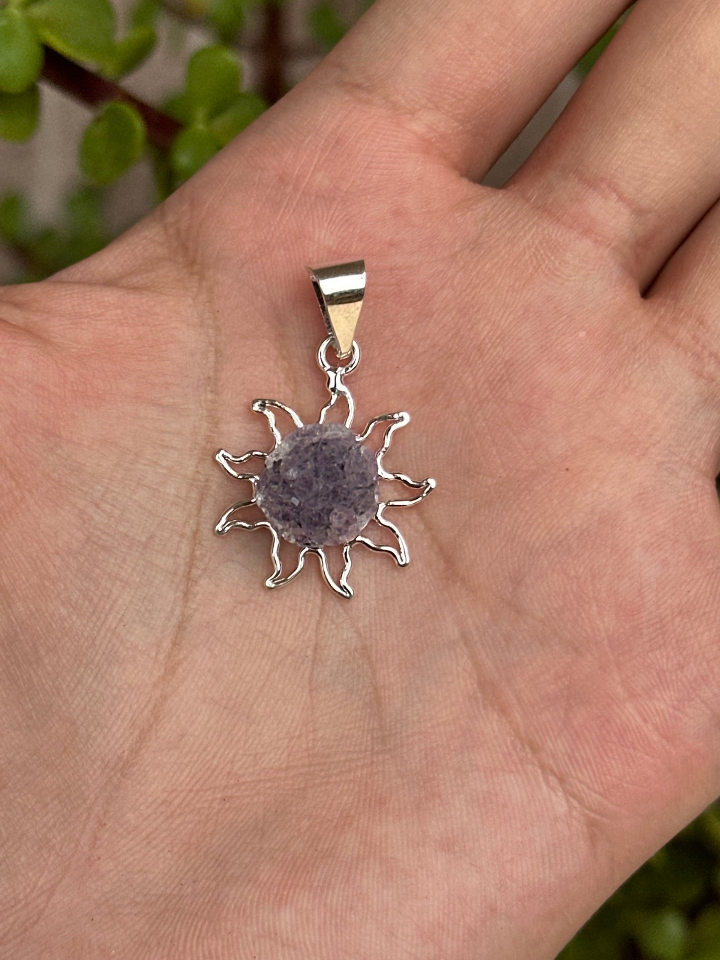 Cadena con Dije Sol de amatista