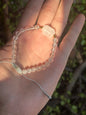 Pulsera ajustable de cuarzo blanco