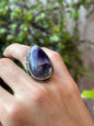 Anillo ajustable de Cuarzo Amatista