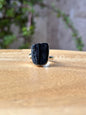 Anillo ajustable de Turmalina Negra