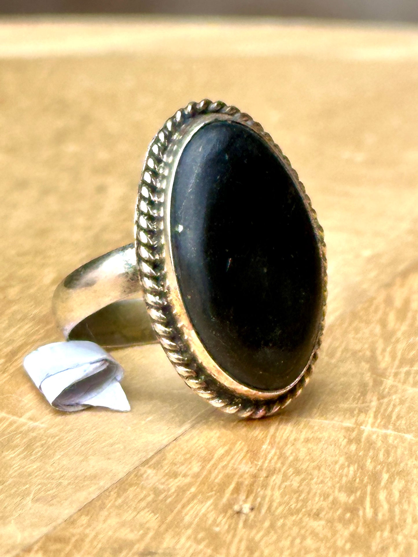 Anillo ajustable de shungita