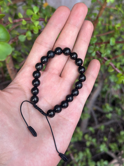 Pulsera Ajustable de Azabache 8mm