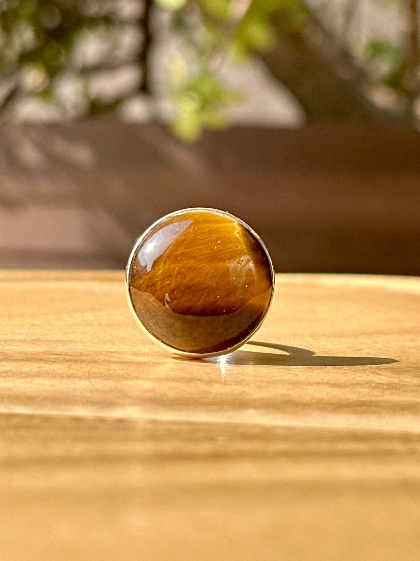 Anillo ajustable de Ojo de Tigre