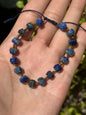 Pulsera Ajustable de Lapislázuli con Hematita Dorada | Sabiduría y Claridad Mental