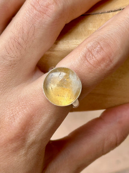 Anillo ajustable de Citrino