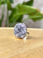 Anillo ajustable de Amatista drusa