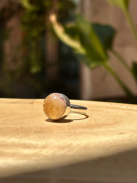 Anillo ajustable de Citrino
