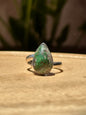 Anillo ajustable de Turquesa en forma de gota
