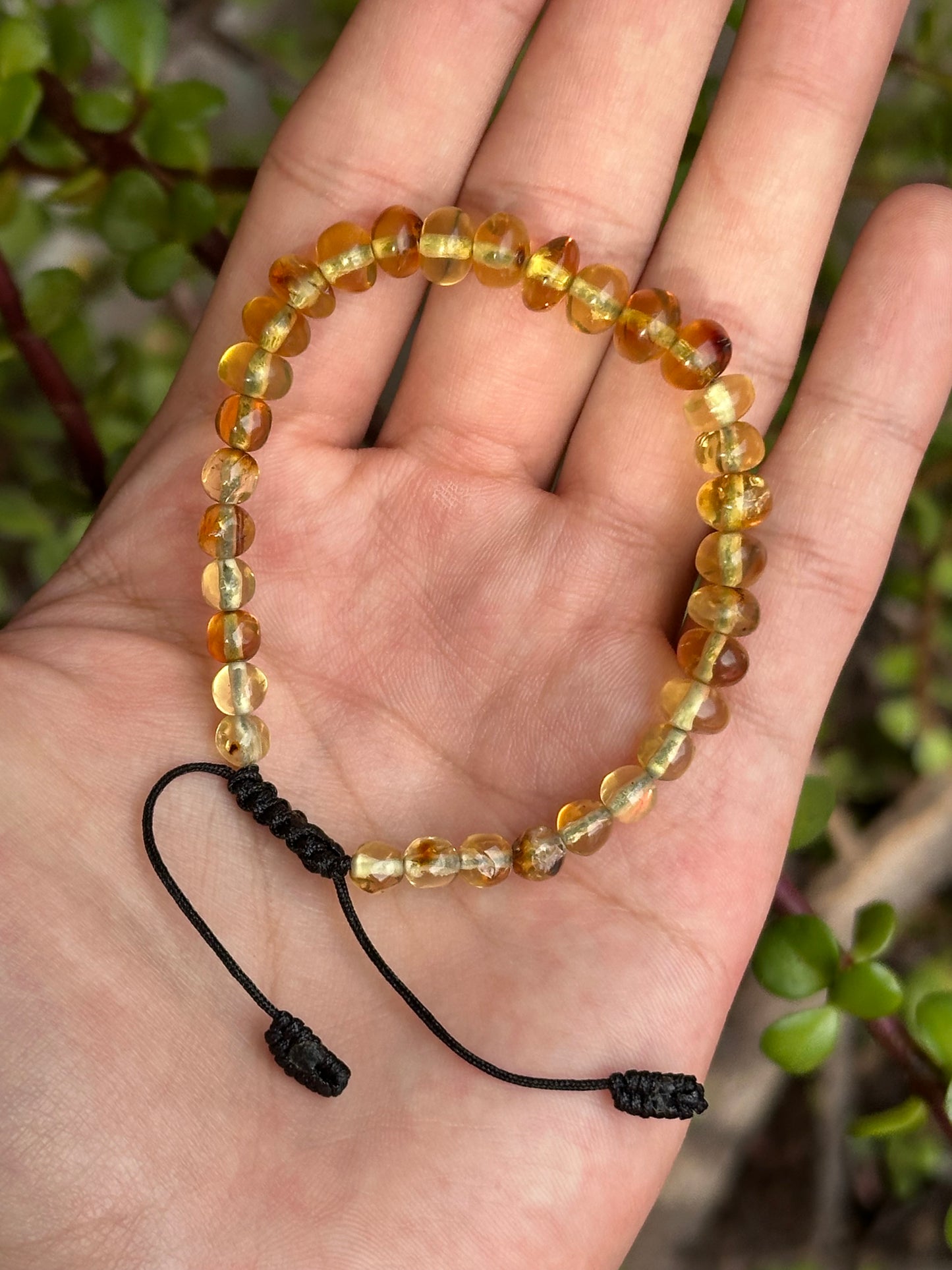 Pulsera Ajustable de Ámbar Natural