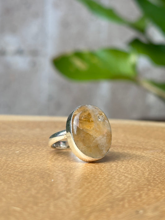 Anillo ajustable de Citrino