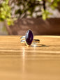 Anillo ajustable de Amatista rombo