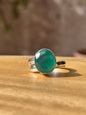 Anillo Ajustable de Ónix Verde