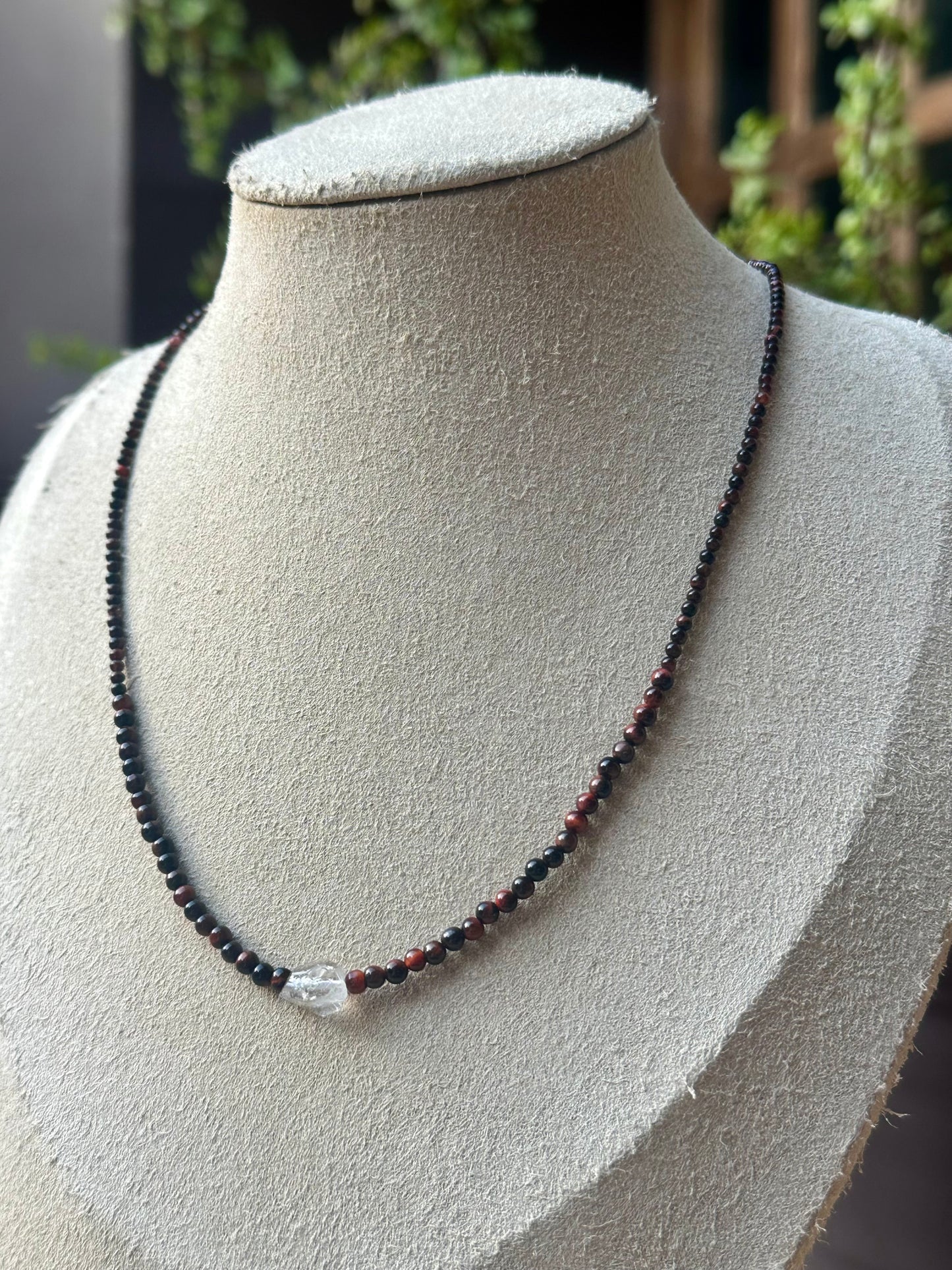 Choker de Ojo de Buey con Herkimer