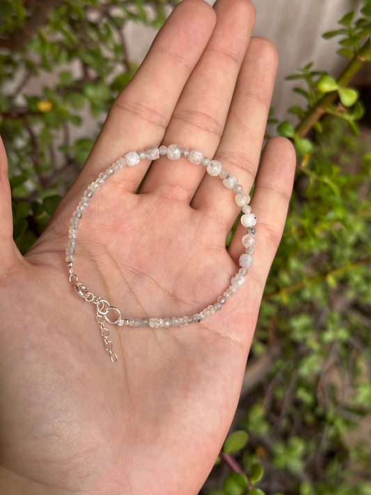 Pulsera Ajustable de Piedra Luna