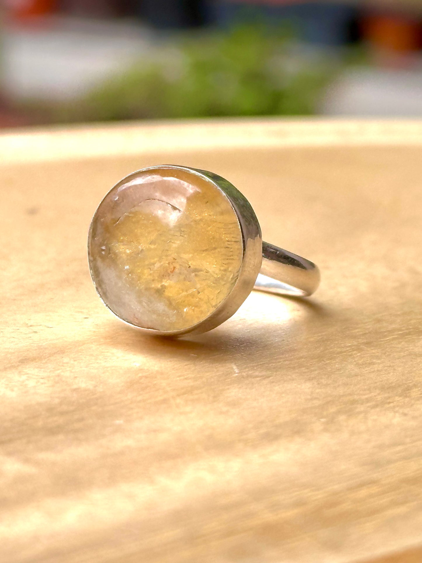 Anillo ajustable de Citrino