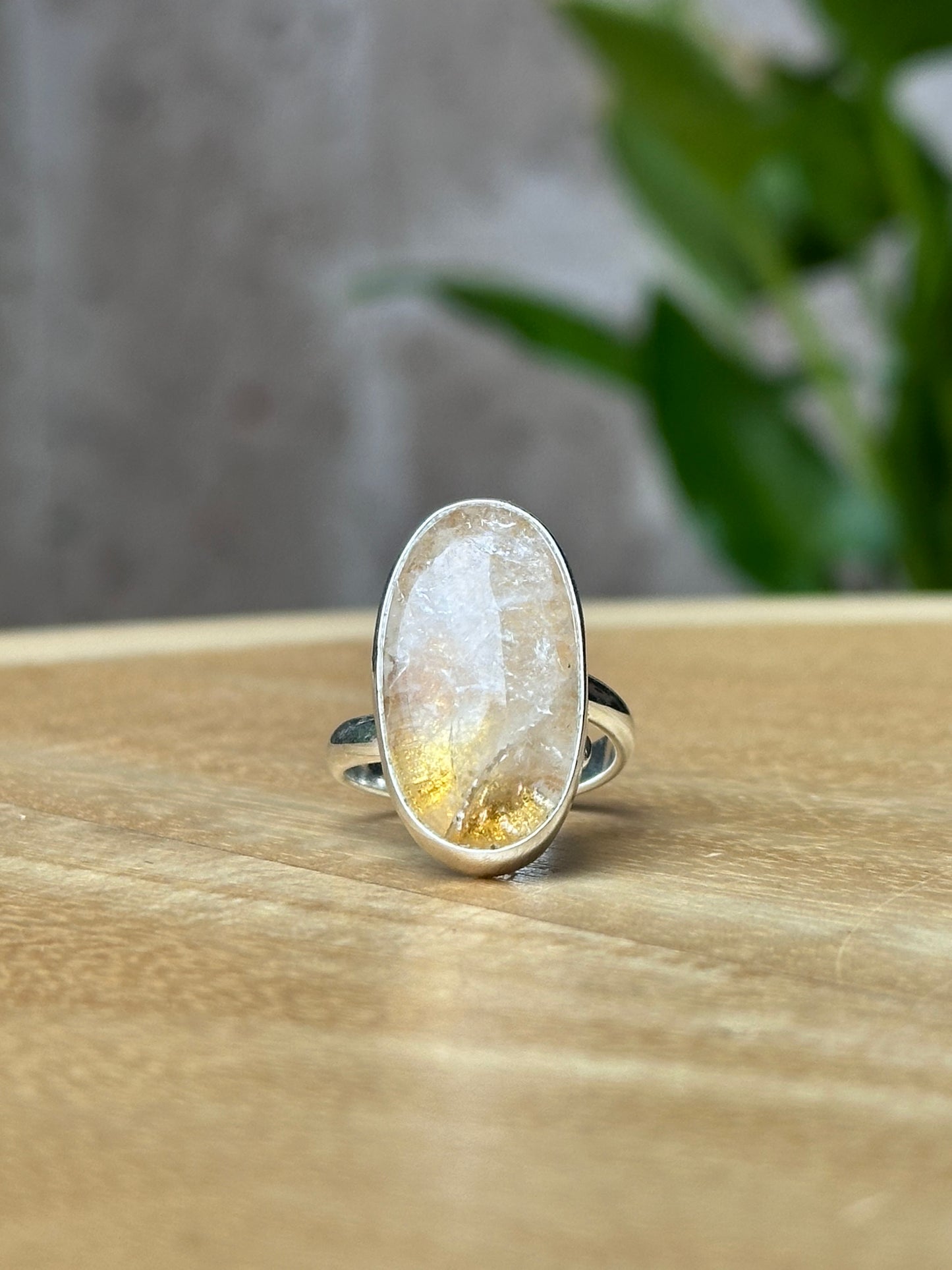 Anillo ajustable de Citrino