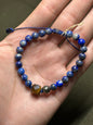 Pulsera ajustable de Lapislázuli ojo de tigre y pirita