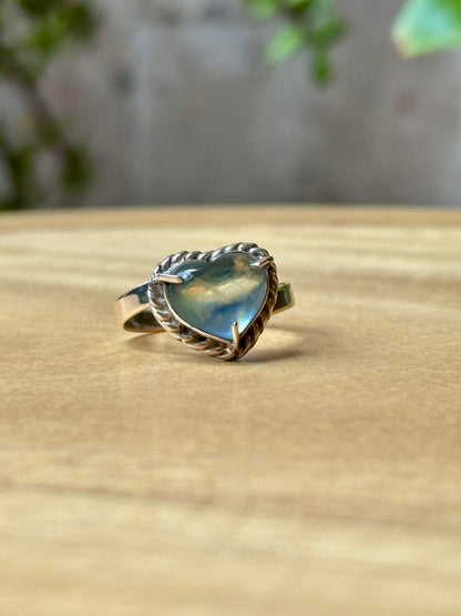 Anillo Ajustable de Aguamarina