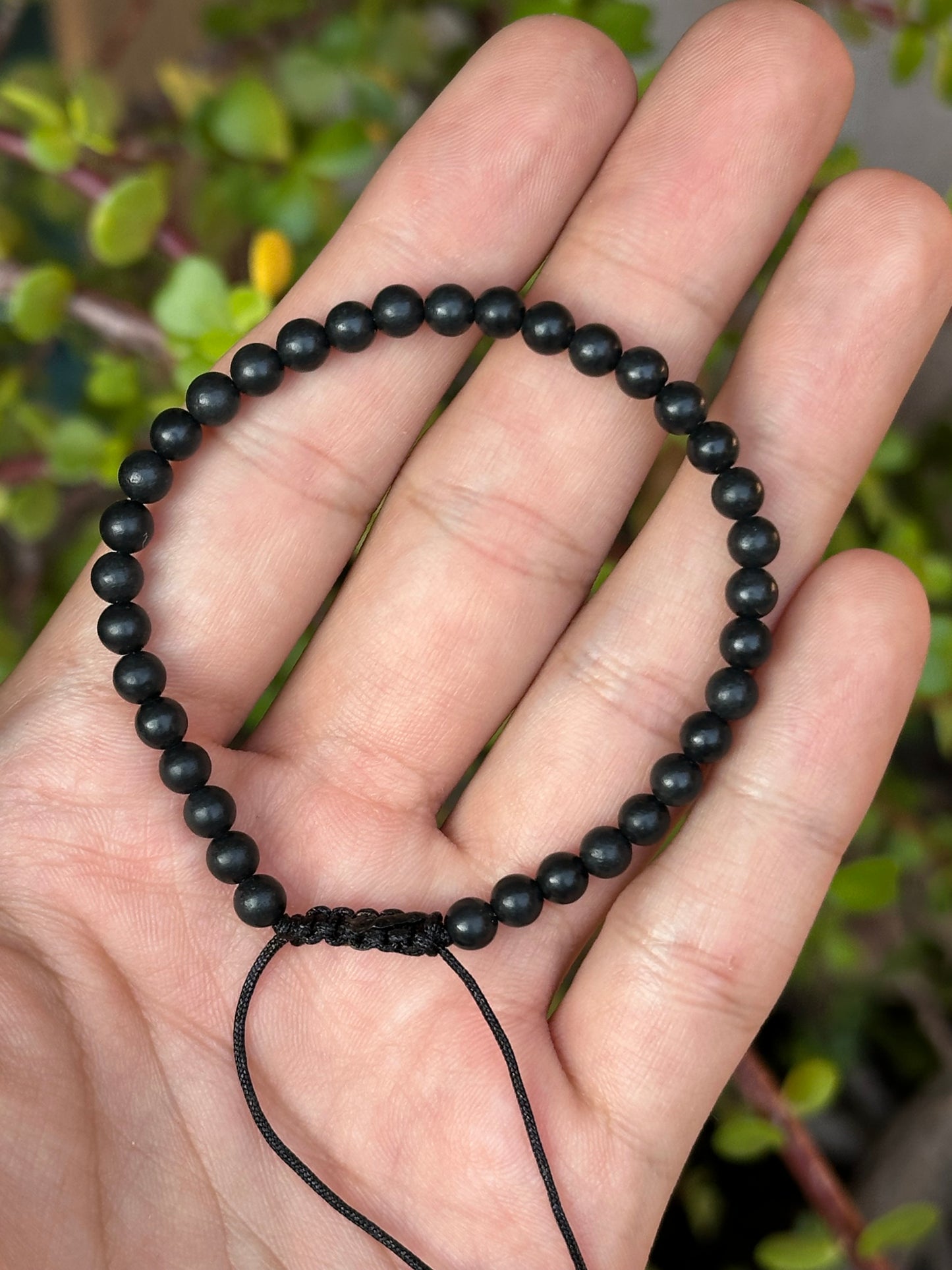 Pulsera de Shungita 4mm - Protección Electromagnética