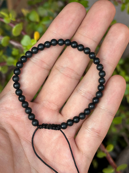 Pulsera de Shungita 4mm - Protección Electromagnética