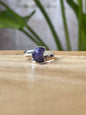 Anillo ajustable de Amatista luna mini