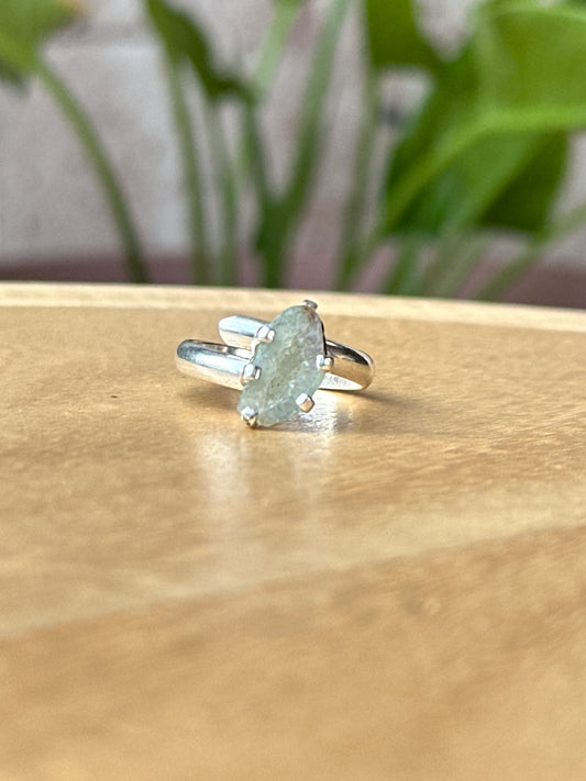Anillo ajustable de geoda Ágata