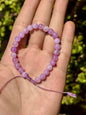 Pulsera Ajustable de Amatista Lavanda | Calma, Intuición y Suavidad Espiritual