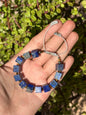 Pulsera Ajustable de Lapislázuli, pirita & ojo de tigre